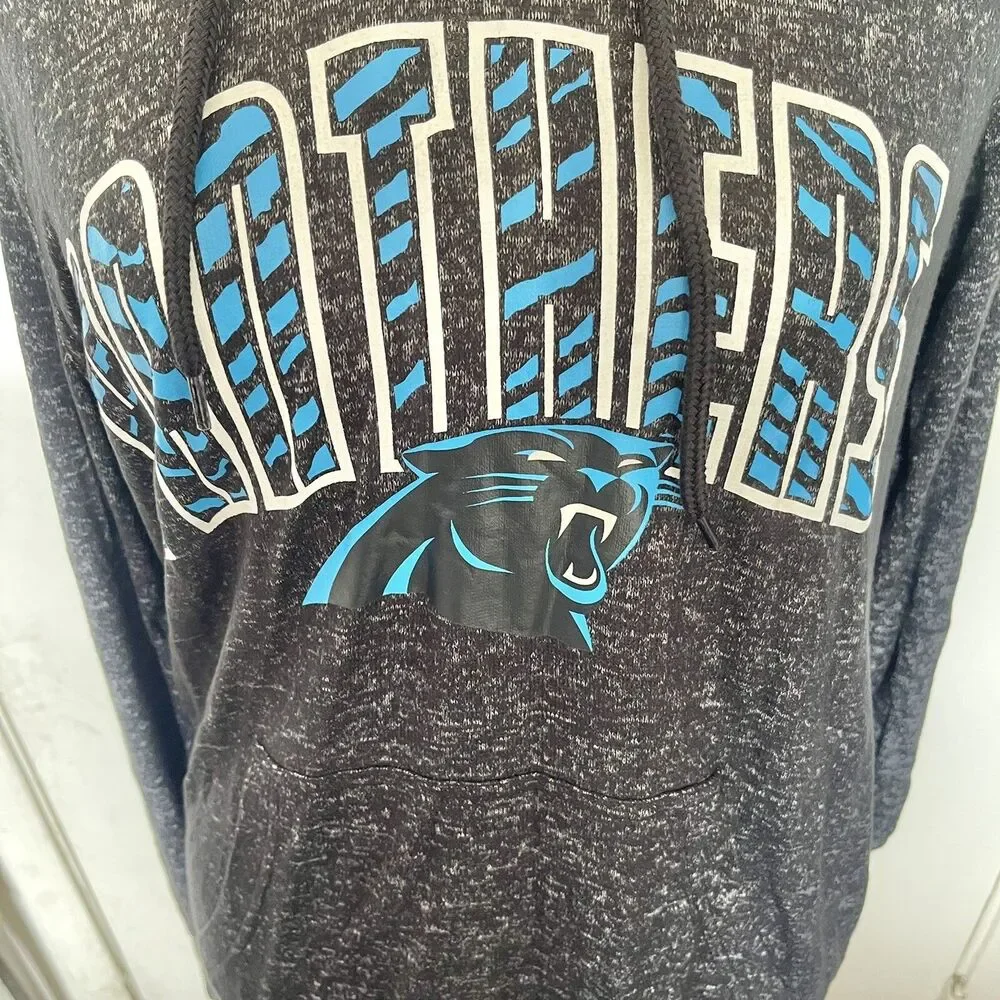 Carolina Panthers Sweatshirt Hoodie Women Sz Small NFL Gameday Charcoal Gray